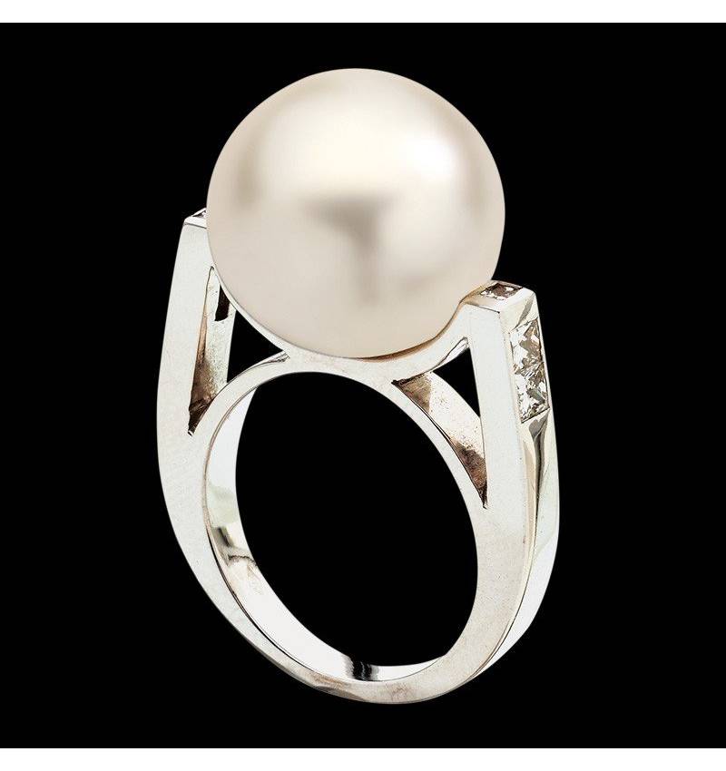 波拉公主白珍珠戒指