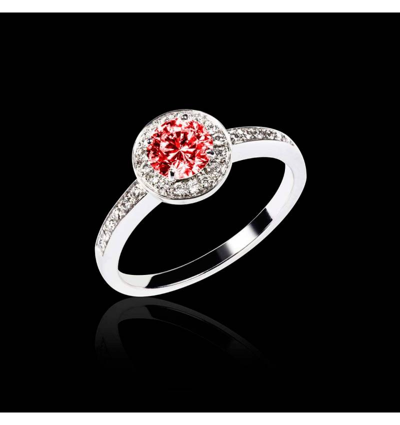 瑞卡 红宝石订婚戒指