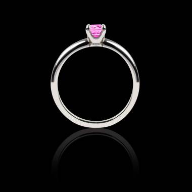 Valentina K金单颗粉红蓝宝石戒指