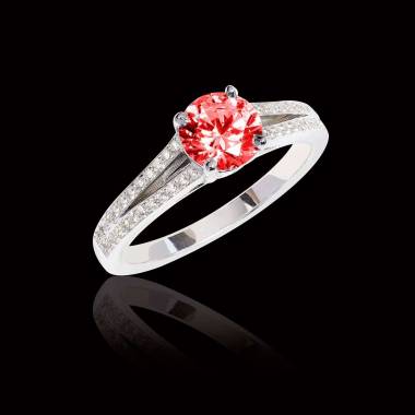 玛丽 红宝石订婚戒指