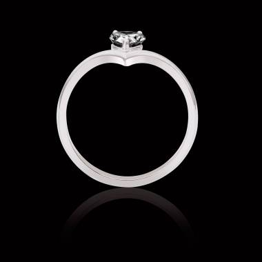 Bague diamant noir Flavie solo