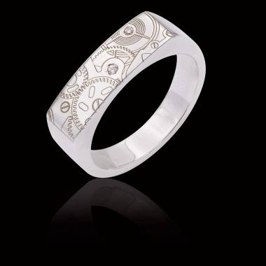 Bague homme platine Complications