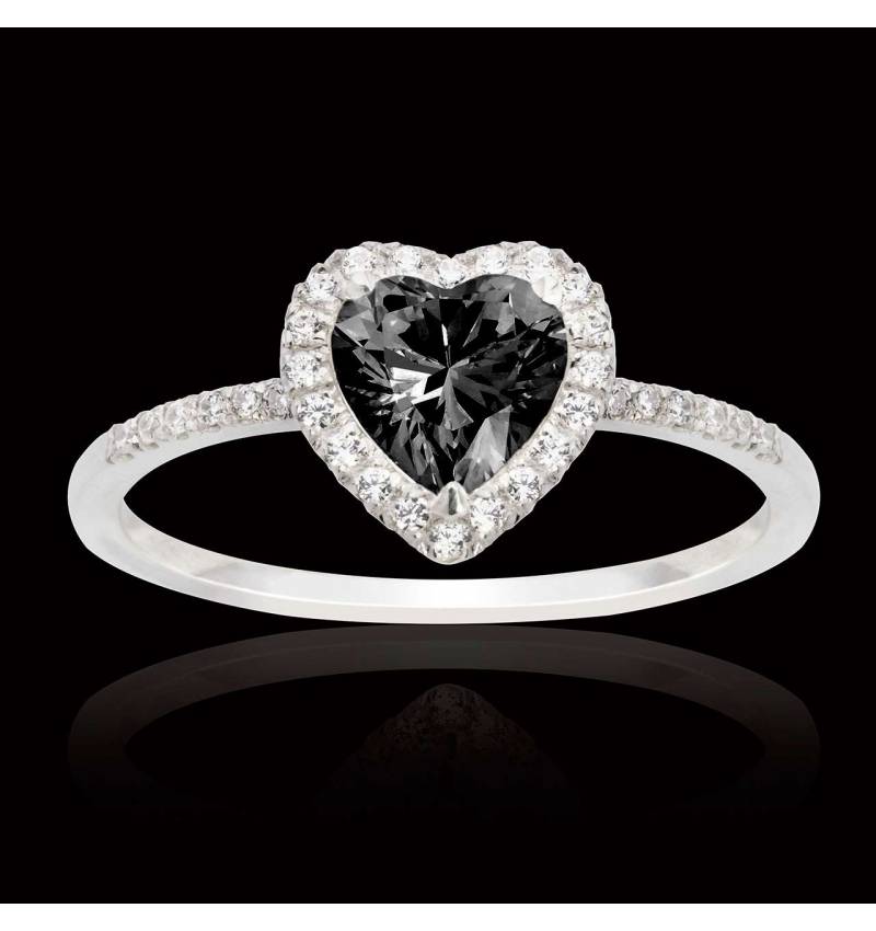 Bague diamant noir Anya