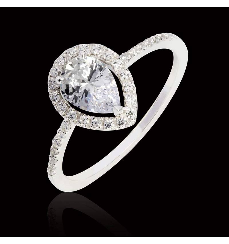 Bague diamant poire Sandra