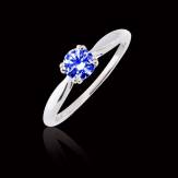 Bague saphir bleu Laureen solo