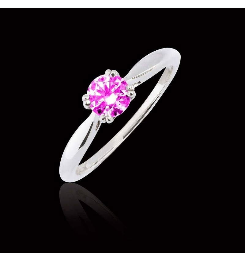 Bague saphir rose Laureen solo