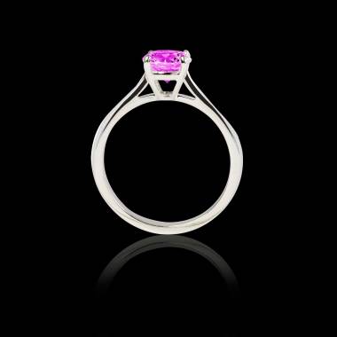 Bague saphir rose Angela solo