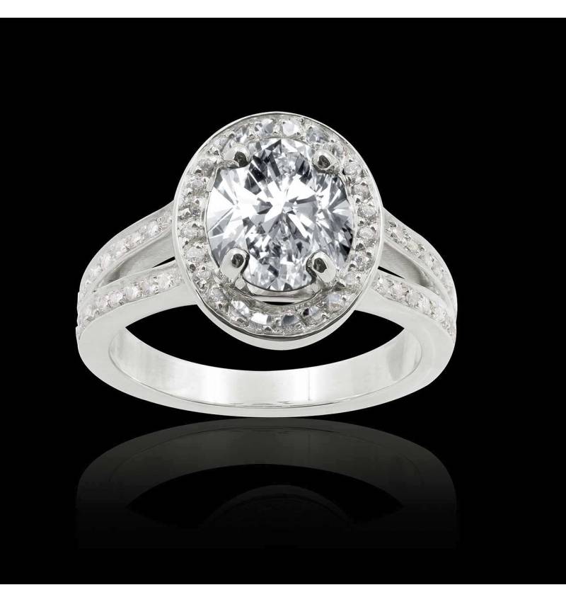 Bague diamant ovale Sarah