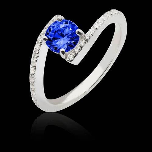 Bague saphir bleu Lola