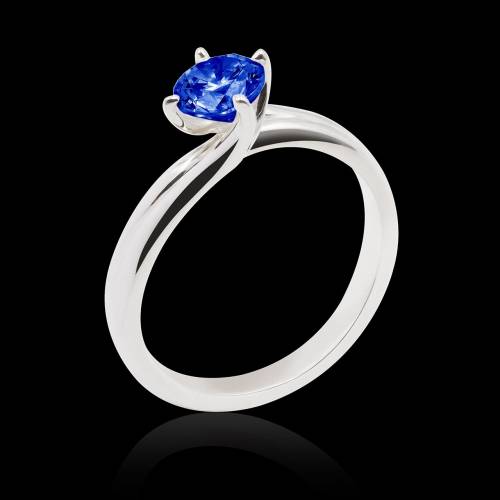 Bague saphir bleu Alicia