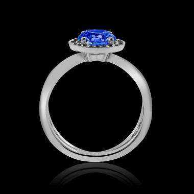 Bague saphir bleu Barbara solo