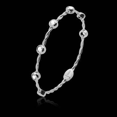 Bracalet diamant entrelacé