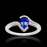 Bague saphir bleu Lucie