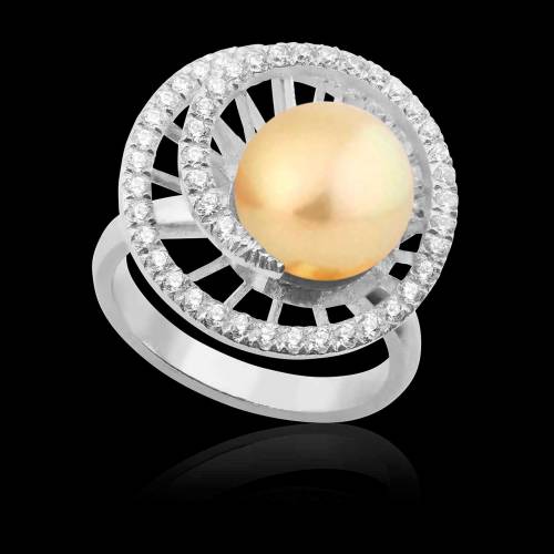 Bague perle gold Corinne