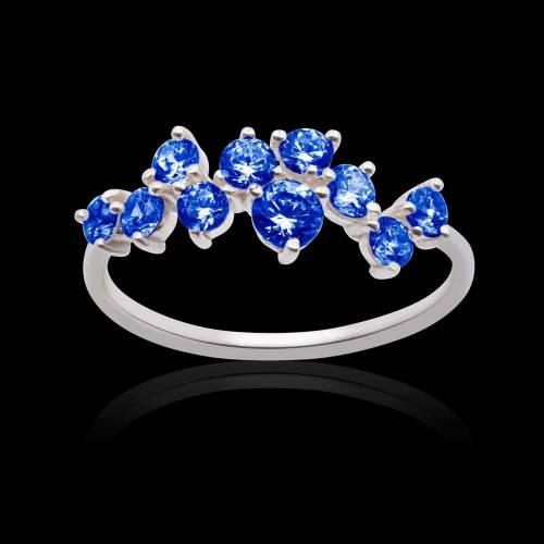 Bague saphir bleu Lilla