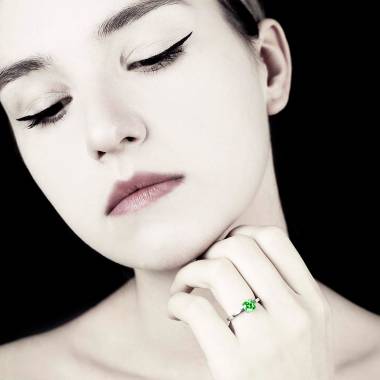 Bague Tsavorite Judith solo