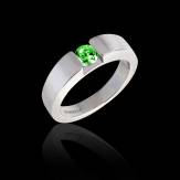 Bague Tsavorite Pyramide