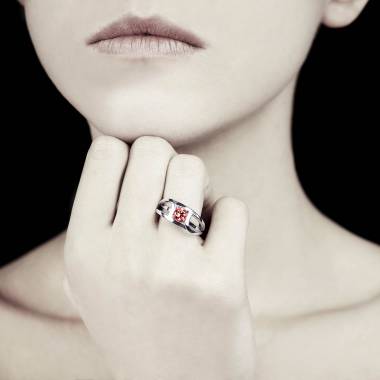 Bague Spinelle rouge Future solo