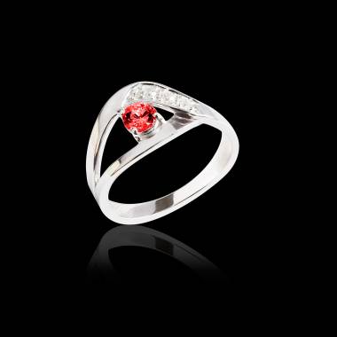 Bague Spinelle rouge Anelle