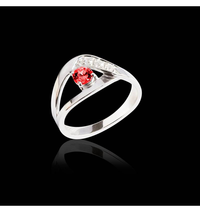 Bague Spinelle rouge Anelle