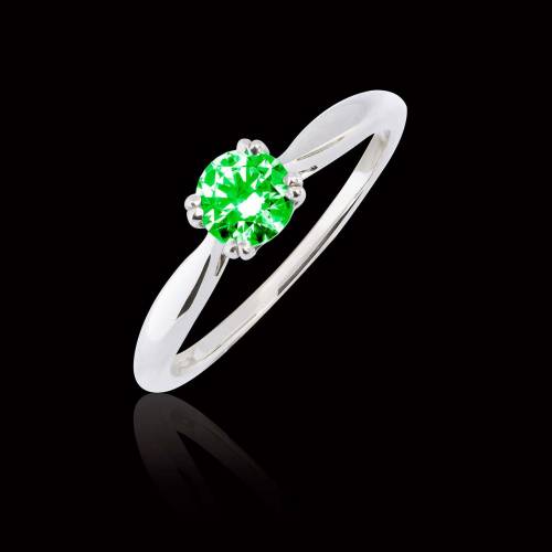 Bague Tsavorite Laureen solo