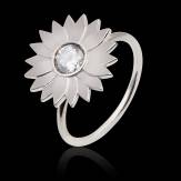 Bague diamant Marguerite solo