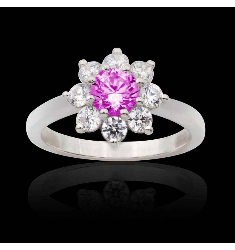 Bague saphir rose Victoria