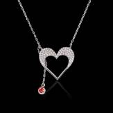 Pendentif rubis Coeur d'Amour