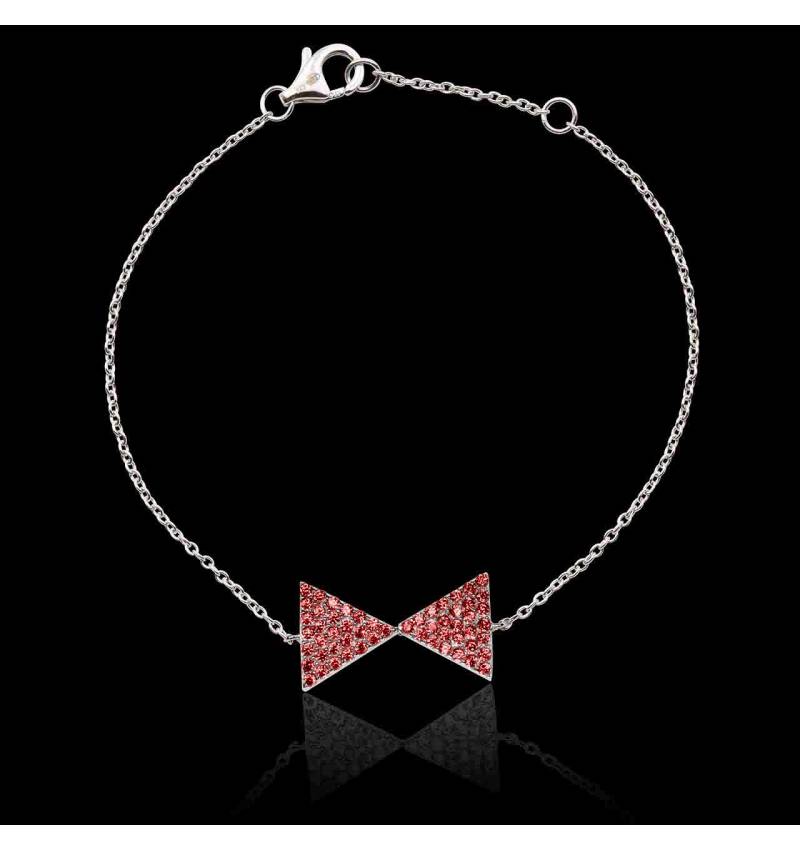 Bracelet rubis Noeud Papillon