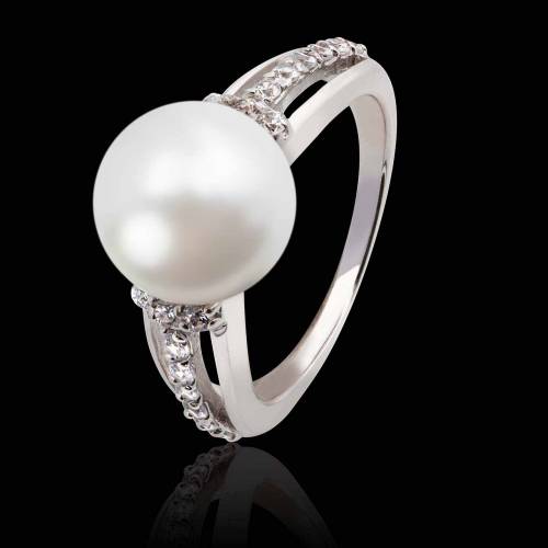 Bague perle blanche Melina