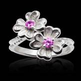 Bague saphir rose Mya