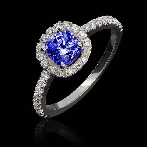 Bague saphir bleu Alice