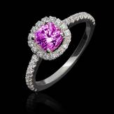 Bague saphir rose Alice