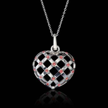 Pendentif rubis Coeur...