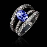 Bague saphir bleu Héloïse