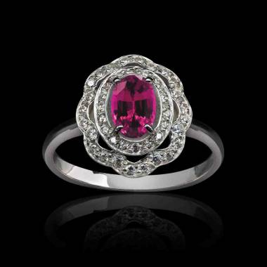 Bague saphir rose Carla