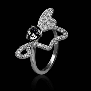 Bague diamant noir Monarque