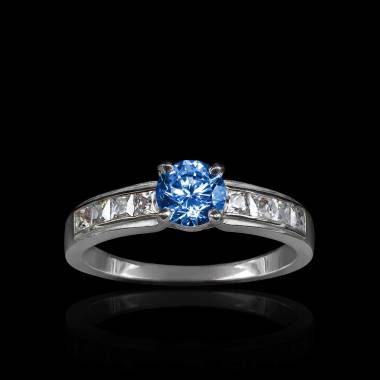 Bague saphir bleu Kelly