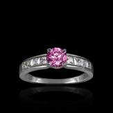 Bague saphir rose Kelly