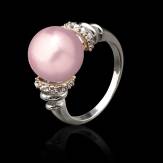 Bague perle rose Hina