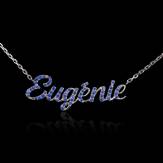 Pendentif saphirs bleus...